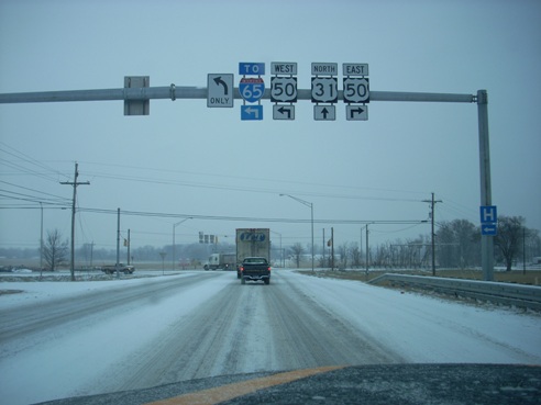Seymour - 2010-01-07 NB on US-31 @ US-50.JPG
