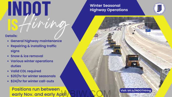 INDOT hosting Winter Seasonal Hiring Events