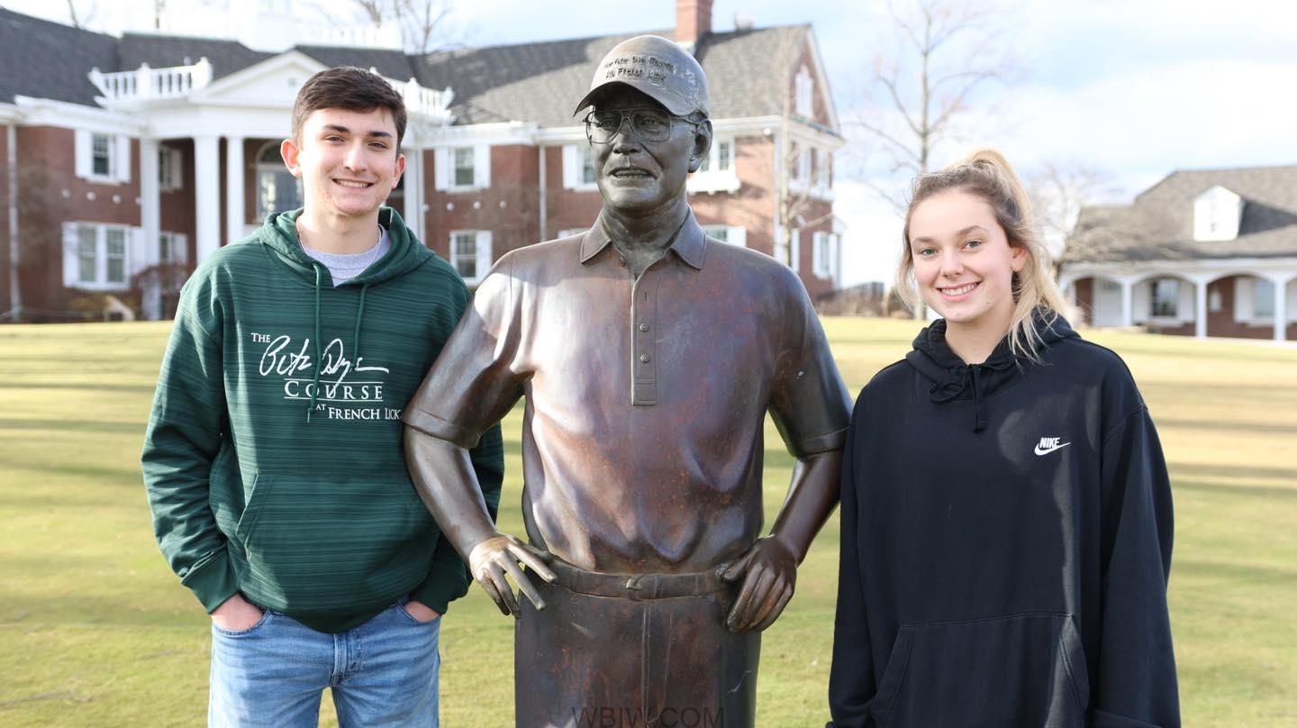 Two Springs Valley High School Seniors and Pete Dye Course Caddies were