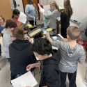 Bedford Middle School students take part in hands-on learning in science lab