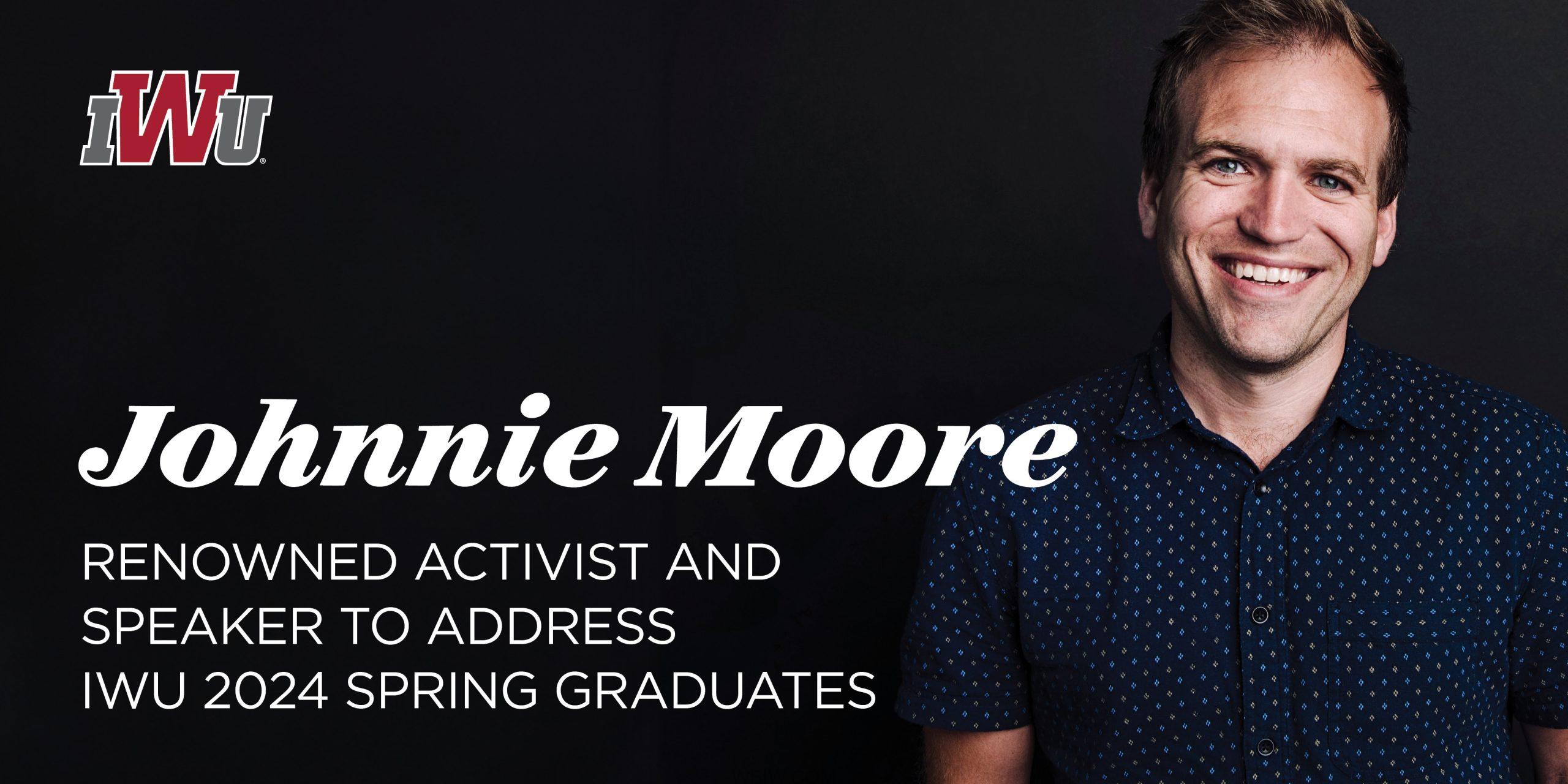 Commencement speaker Johnnie Moore addresses IWU graduates on April 27 ...