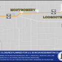 Lane closures planned for US 50 in Daviess and Martin Counties