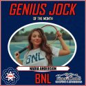 BNL’s April Genius Jock is Nadia Anderson
