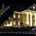 Bedford home lights up the holiday season, bringing seasonal cheer to the community