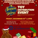 Bloomington Police to host holiday toy distribution event at City Hall