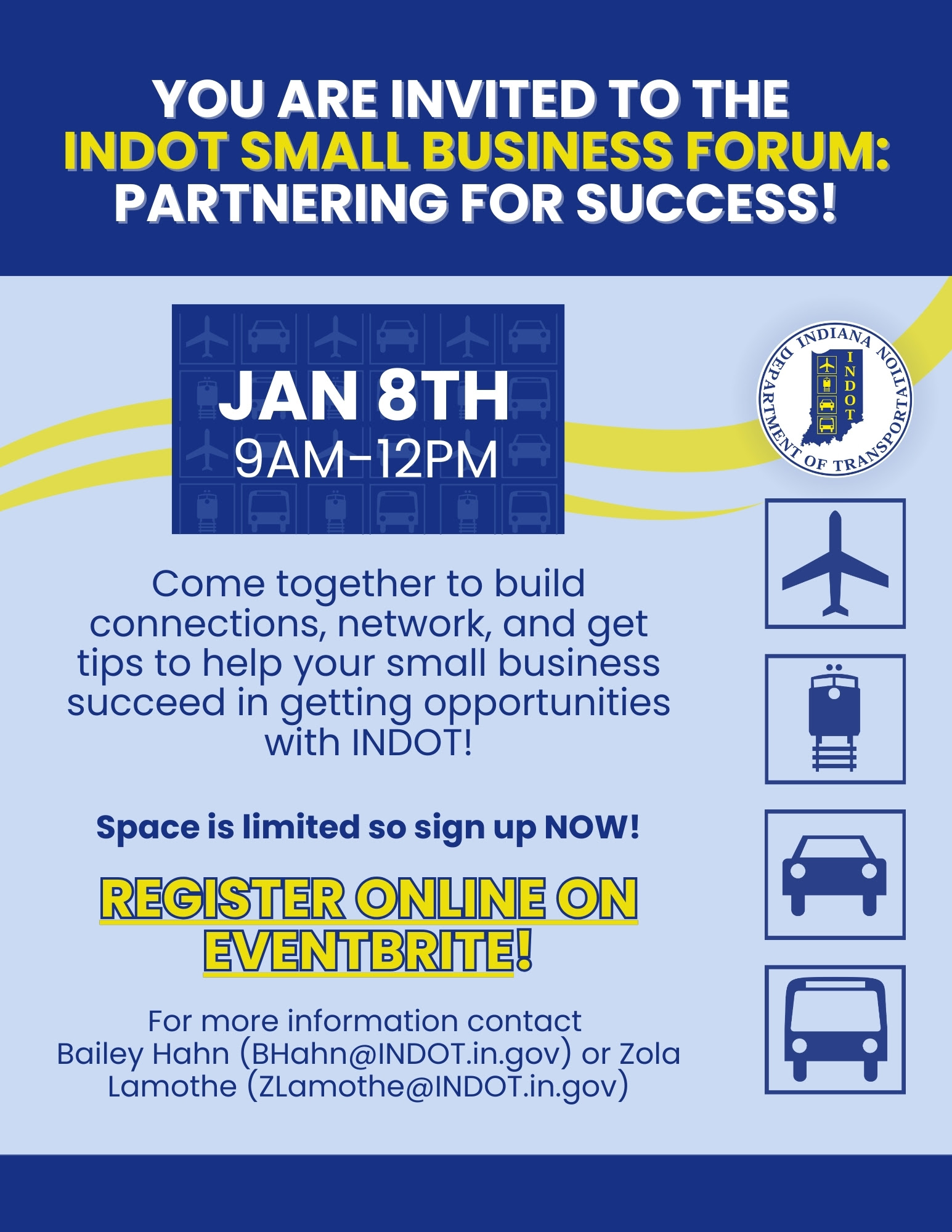 You’re invited to INDOT Small Business Forum