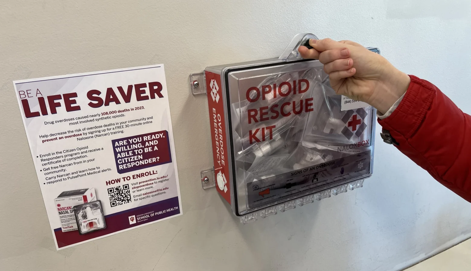 Indiana University expands emergency opioid responses with campus-wide NaloxBox initiative