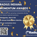 Nominations open for Radius Indiana Momentum Awards; Winners to be honored March 11