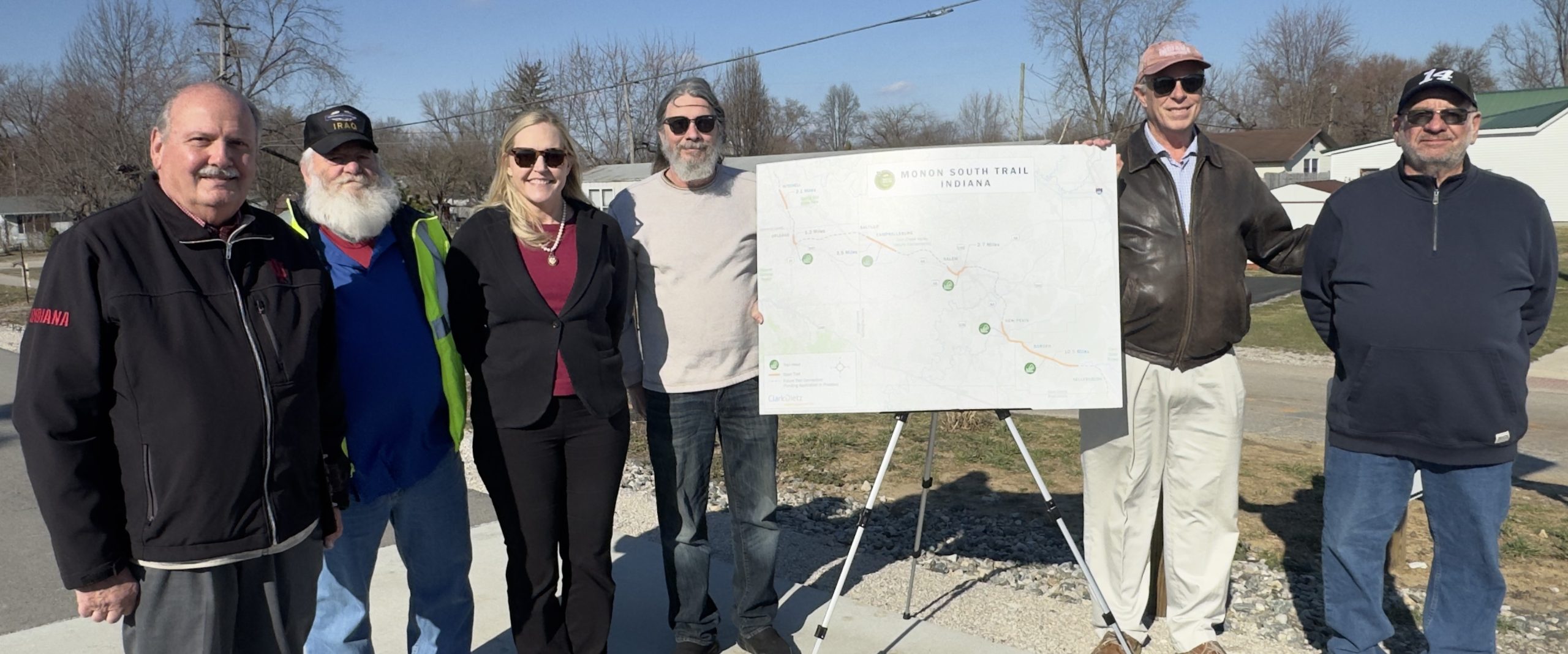 Congresswoman Erin Houchen joined Mitchell Mayor Don Caudell as The Monon South Trail receives $1 million in federal grants