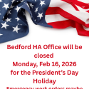 Bedford Housing Authority announces Presidents’ Day holiday closure