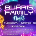 Burris Family Night scheduled for March 10