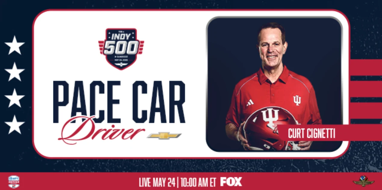 National Champion Coach Curt Cignetti to lead the field at 110th Indy 500