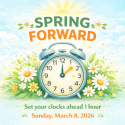 Daylight Savings Time begins March 8