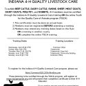 Indiana 4-H quality livestock care training dates announced