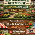Paoli FFA and Ag Department announce Annual Greenhouse Plant Sale