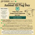 Orange County 4-H Animal ID day scheduled for May