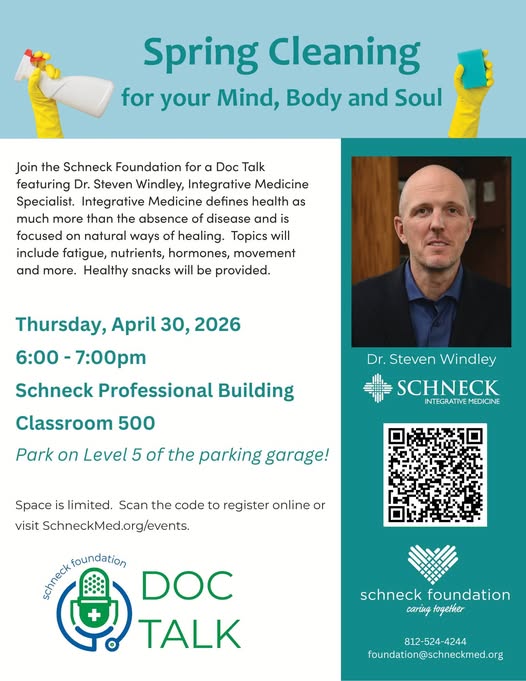 Schneck Foundation to host integrative medicine “Doc Talk” on holistic wellness