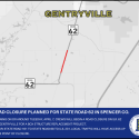 Road closure planned for State Road 62 in Spencer County