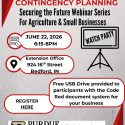 Lawrence County Purdue Extension to host ‘CODE RED’ small business & agriculture contingency planning watch party
