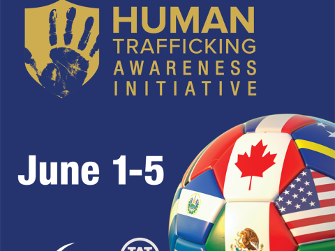 Human Trafficking Awareness initiative for the upcoming International Men’s Football/Soccer Competition