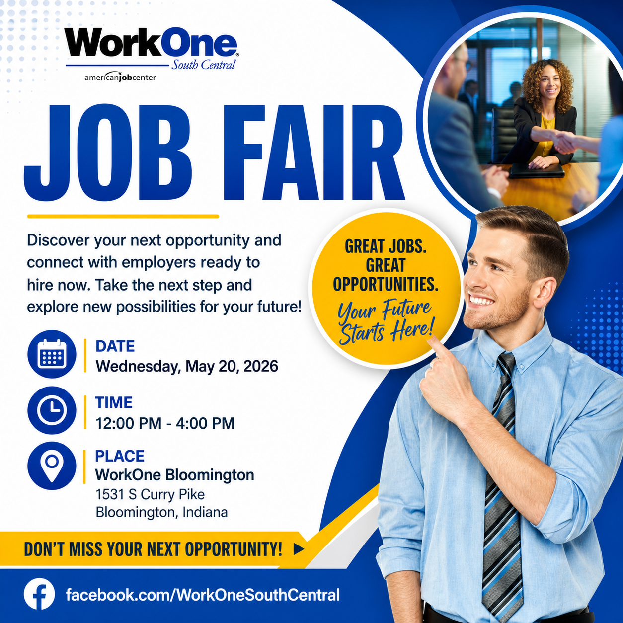 WorkOne Bloomington to host Regional Job Fair May 20