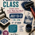 StoneGate Arts & Education Center announces Summer Printmaking Camp for middle school students