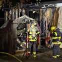 Improperly discarded charcoal ashes spark fire, displacing two Columbus families