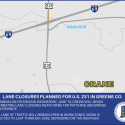Lane closure planned for US 231 in Greene County