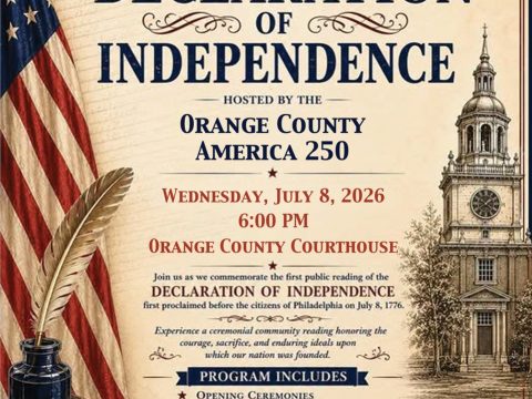 Orange County America 250 Committee invites public to historic reading of the Declaration of Independence