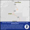 Chip seal operations planned on State Road 135 in Brown County