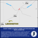 Short-term closure planned on State Road 356 near Lexington in Scott County