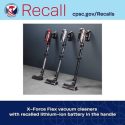 Rowenta recalls X-Force Flex Cordless Vacuum Cleaners over Lithium-Ion battery that can overheat and cause fire