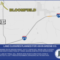 Lane closures planned for I-69 in Greene County