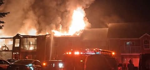 Morning apartment fire displaces amilies on Shawnee Lane; No injuries reported