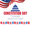 Celebrate Constitution Day on September 15th at Indiana State Library