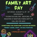 Bedford Parks Department to host Family Art Day