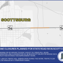 Lane closure planned for State Road 56 in Scott County
