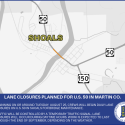 Lane closures planned for U.S. 50 in Martin County