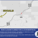 Road closure planned for U.S. 50 in Martin County