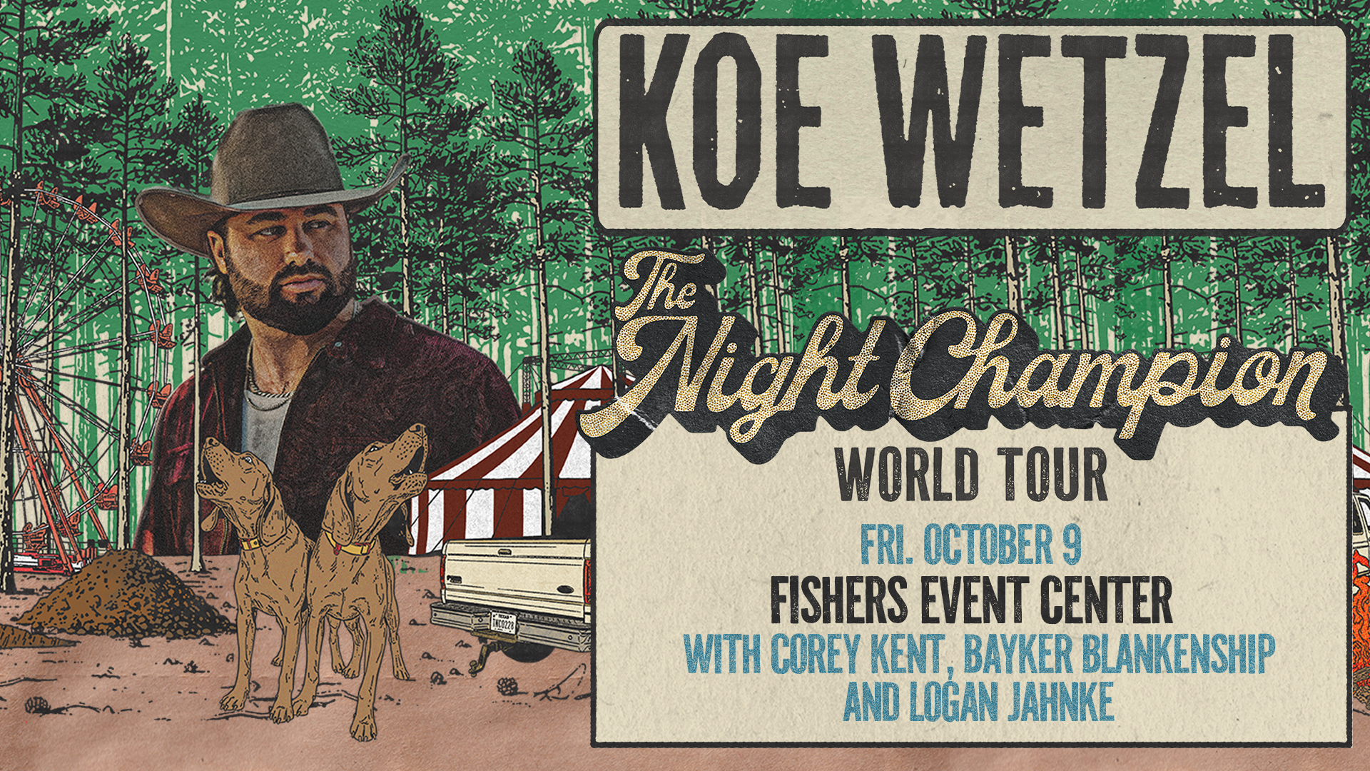 Country-Rock Star Koe Wetzel bringing `The Night Champion World Tour??? to Fishers Event Center