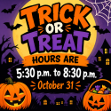 City of Bedford announces 2026 Trick-or-Treat hours