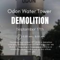 Old Odon Water Tower set for Thursday demolition