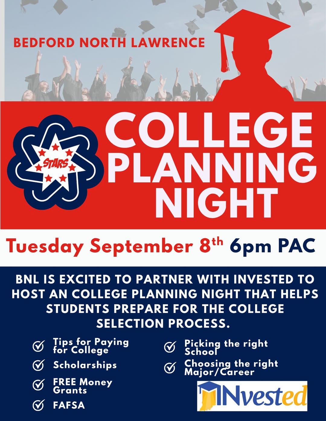 BNL to host College Planning Night for juniors, seniors and parents