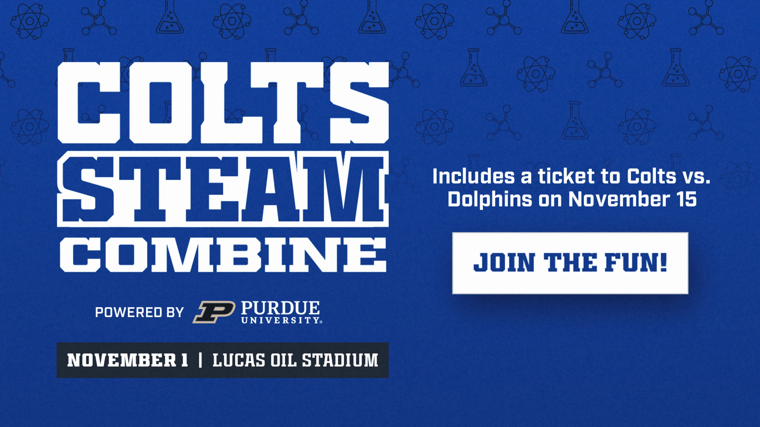 Purdue, Indianapolis Colts launch STEAM Combine for students