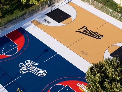 Purdue, Pacers Foundation dedicate courts honoring Fever legends
