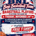 BNL Boys Basketball invites alumni to attend special recognition game