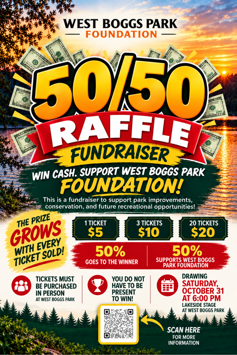 Word Raffle Prizes West Boggs Park Foundation announces first 50/50 cash raffle fundraiser ...
