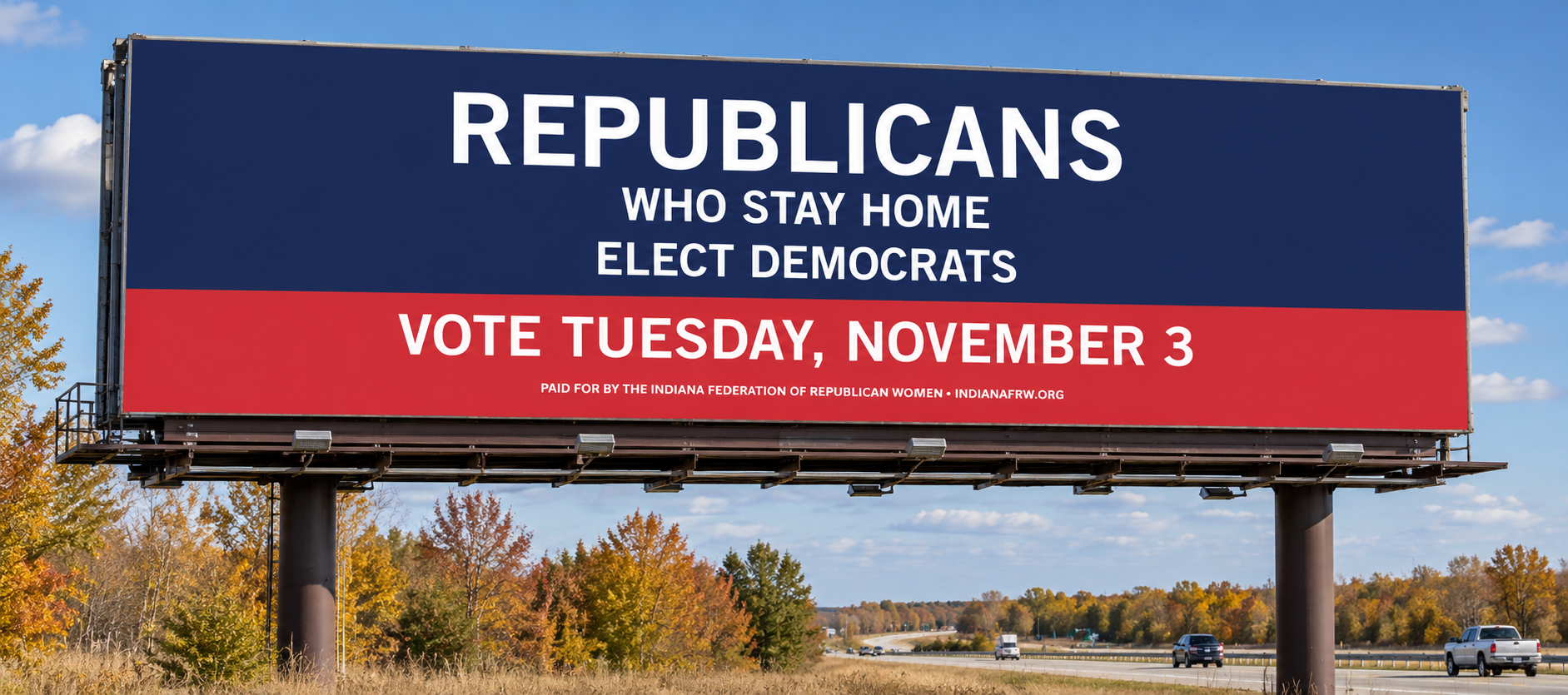 Indiana Federation of Republican Women launches Digital Billboard Campaign to drive election turnout - WBIW